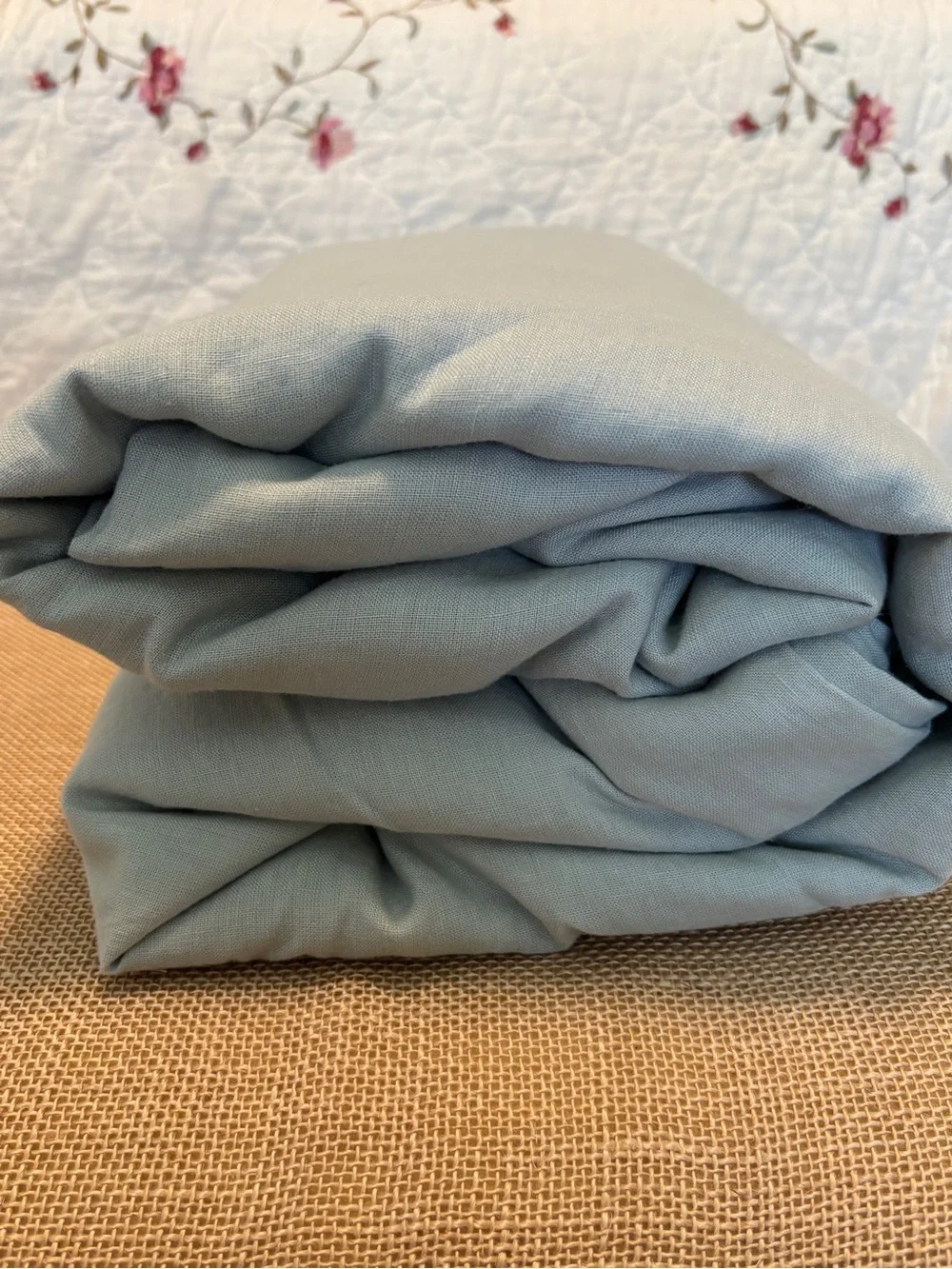 Quince Mist European Linen Duvet Cover Full/Queen